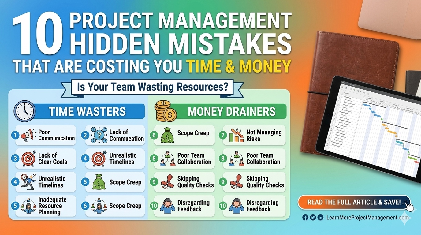 10 Project Management Mistakes That Are Costing You Time & Money