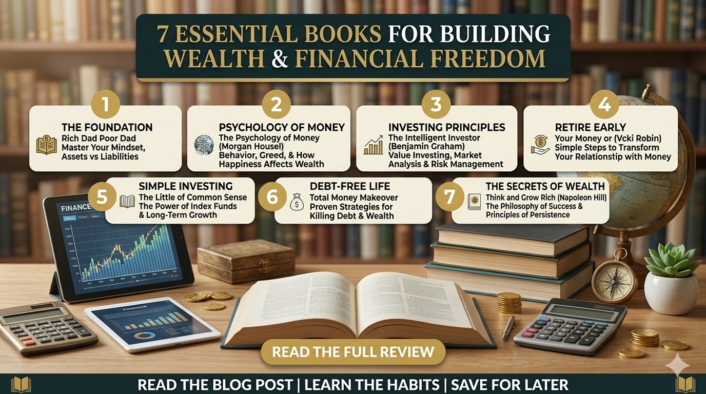 7 Best Books for Building Wealth and Financial Freedom