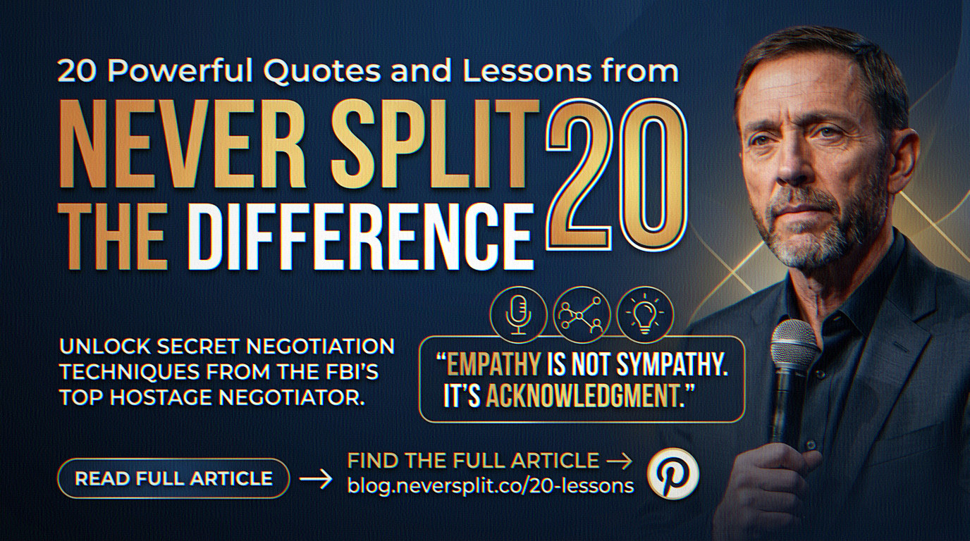 20 Powerful Quotes and Lessons from Never Split the Difference