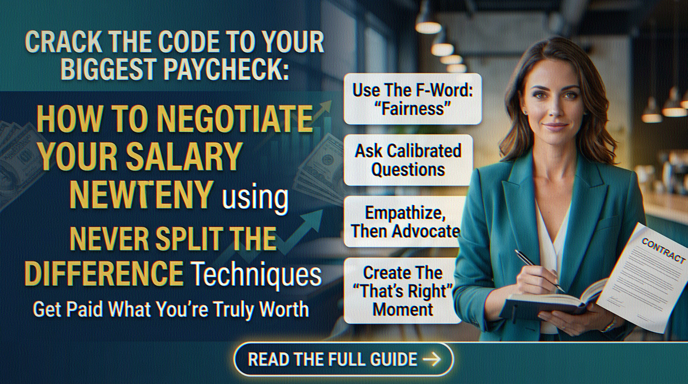 How to Negotiate Your Salary Using Never Split the Difference Techniques