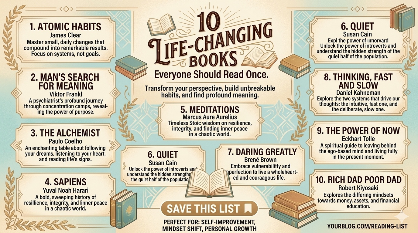 10 Life-Changing Books Everyone Should Read Once