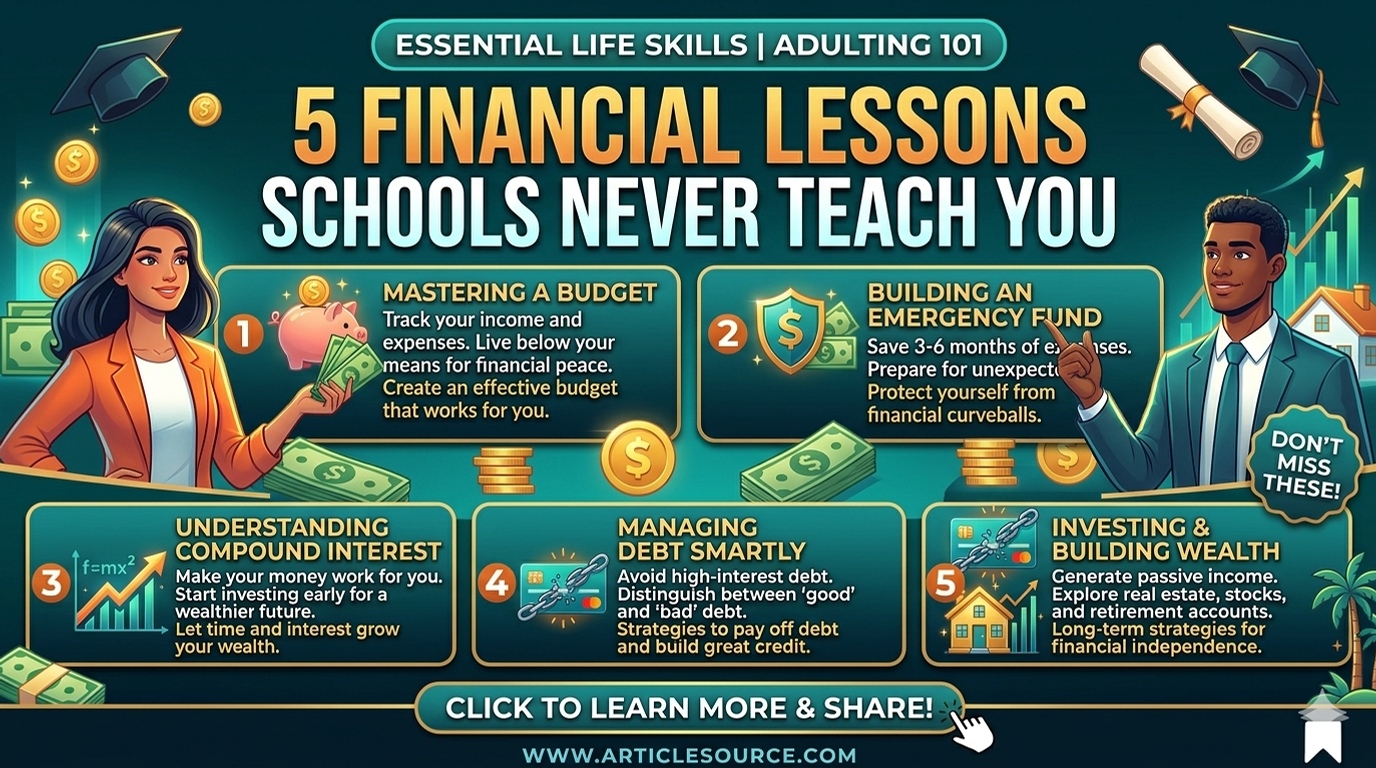5 Financial Lessons Schools Never Teach You