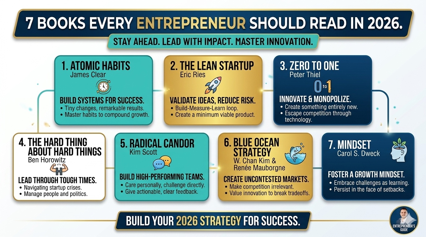 7 Books Every Entrepreneur Should Read in 2026