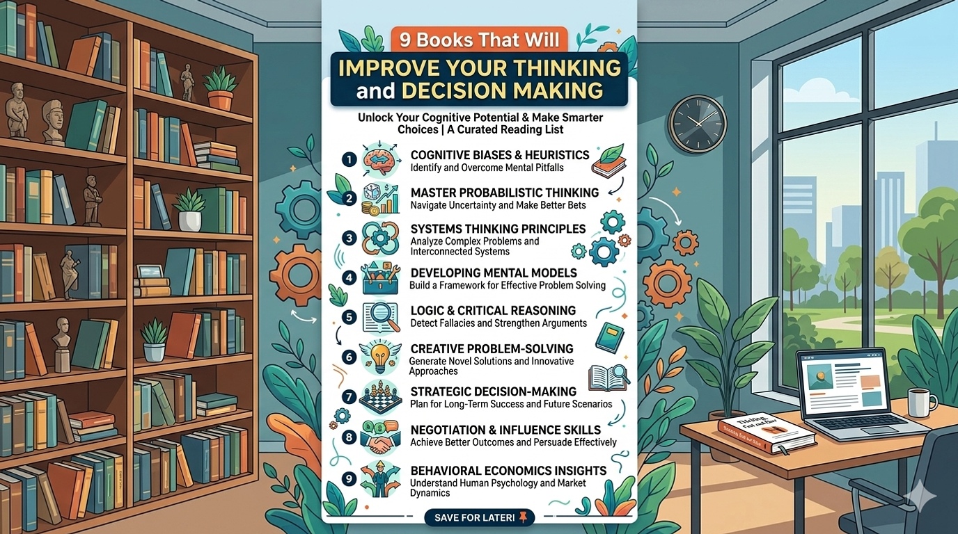 9 Books That Will Improve Your Thinking and Decision Making