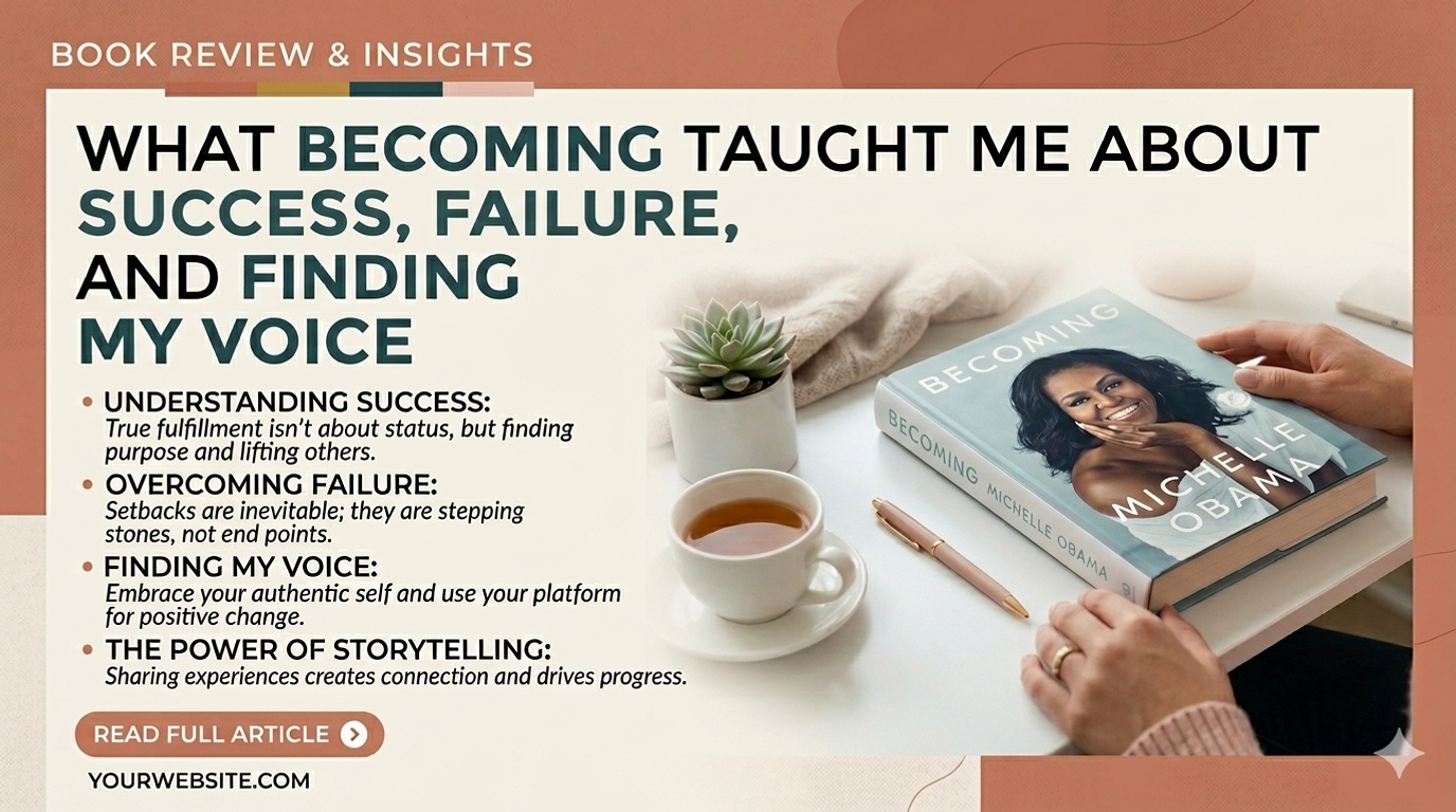 What Becoming Taught Me About Success, Failure, and Finding My Voice