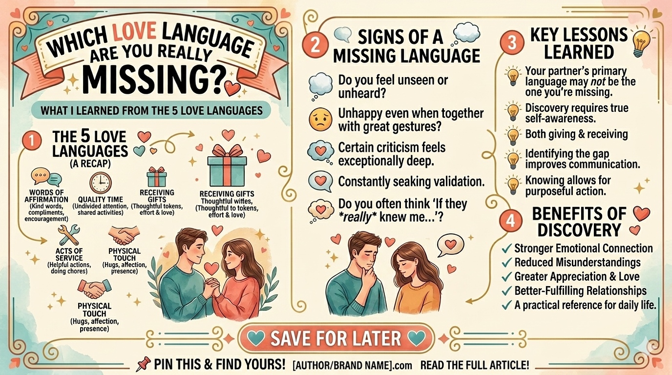 Which Love Language Are You Really Missing? What I Learned from The 5 Love Languages