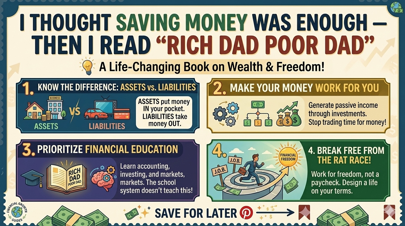 I Thought Saving Money Was Enough — Then I Read Rich Dad Poor Dad