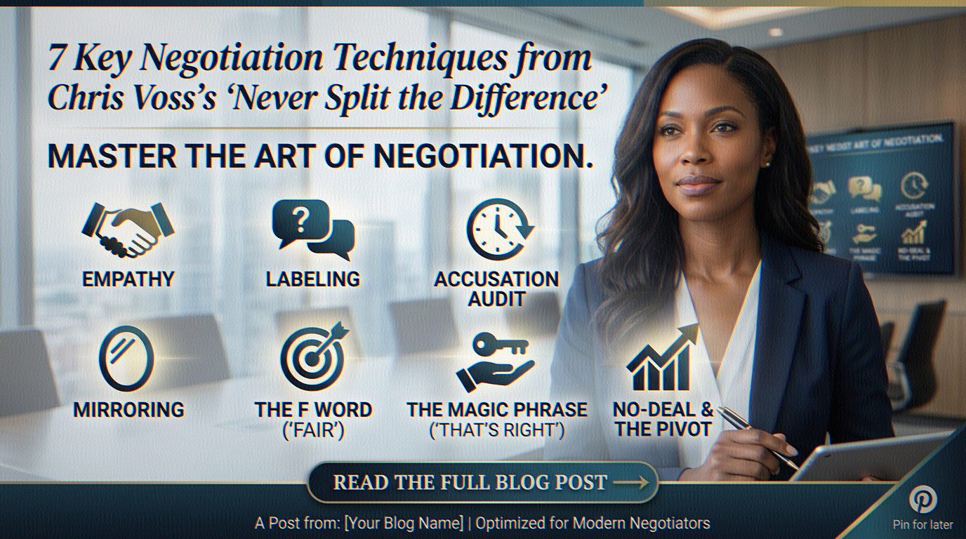 7 Negotiation Techniques from Never Split the Difference You Can Use Today