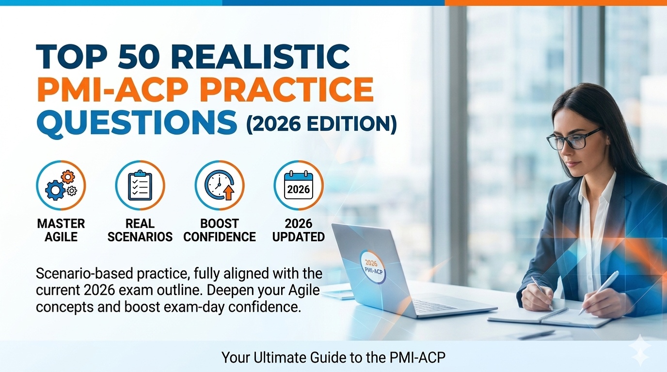 Top 50 Realistic PMI-ACP Practice Questions (2026 Edition)