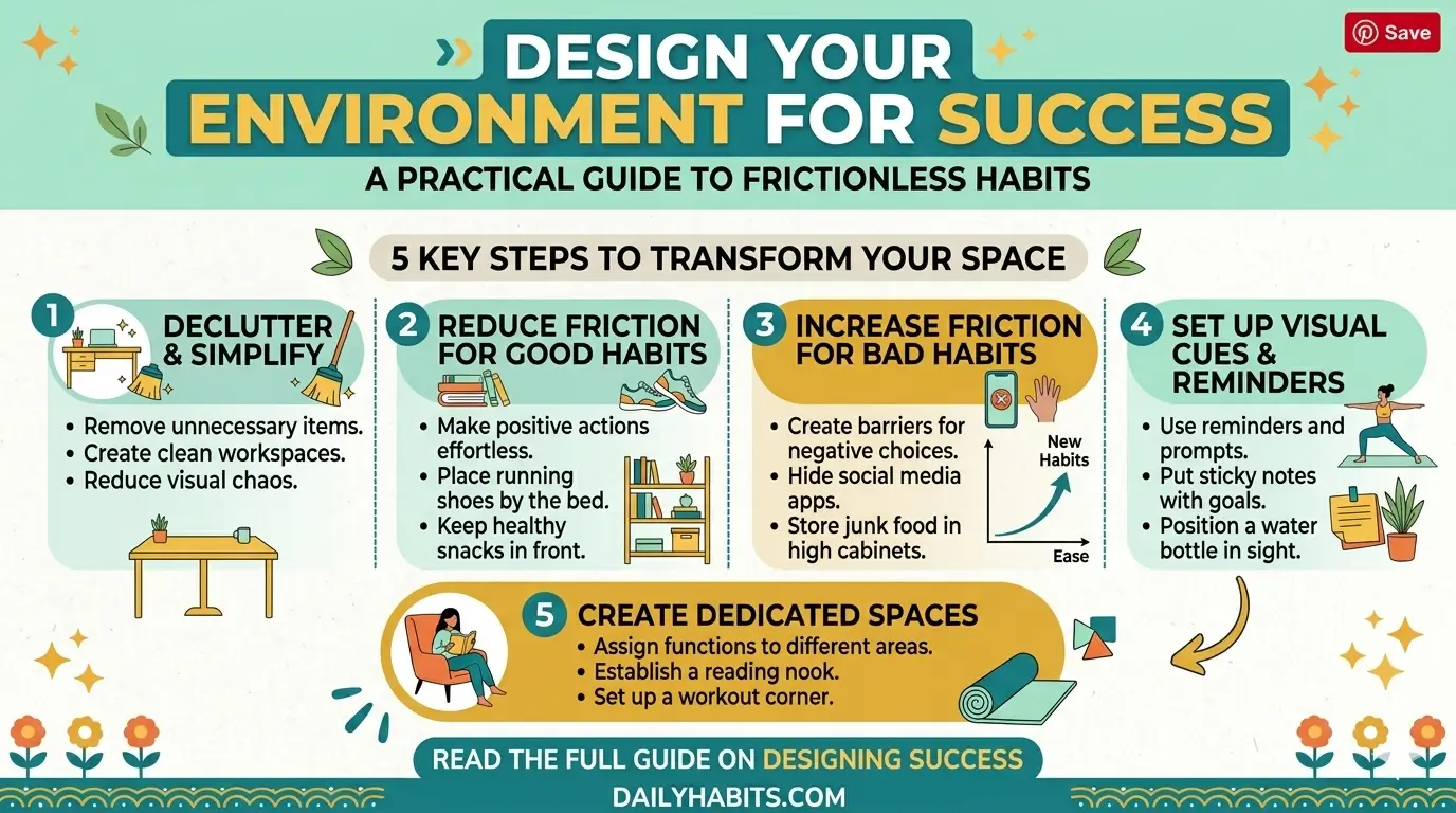 How to Design Your Environment for Success (A Practical Guide to Frictionless Habits)