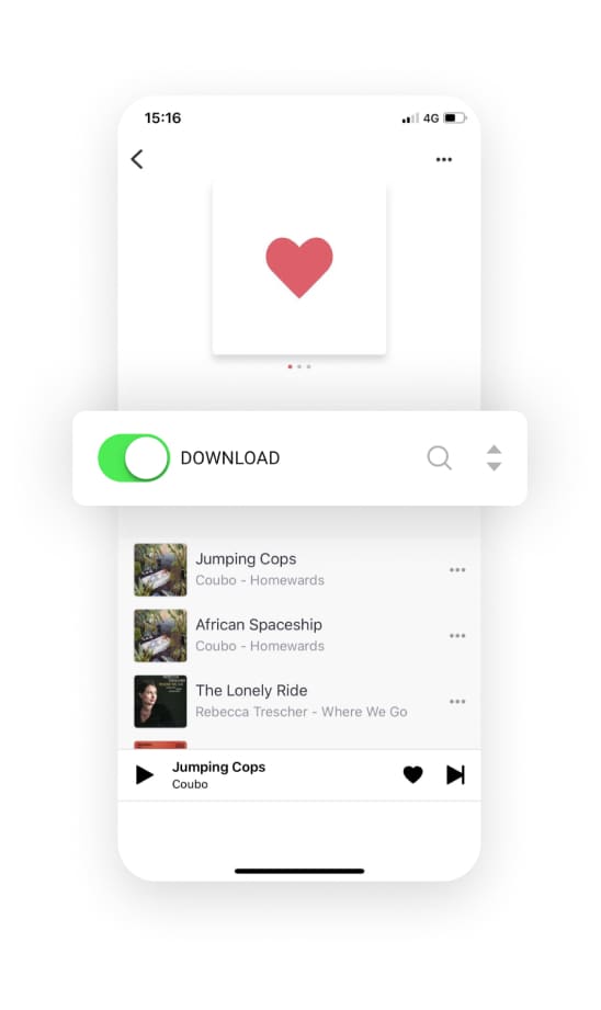 Mode hors connexion dans Deezer Premium APK